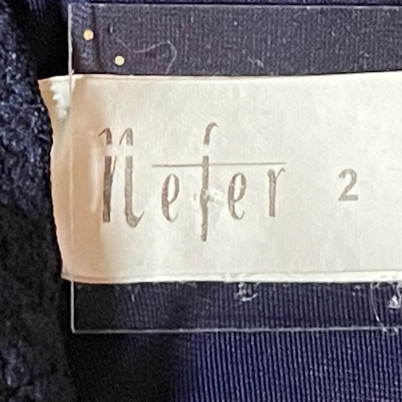 Nefer Teddy Body Suit. Made in Italy. Size 38D Dark Blue with snap crotch - Picture 3 of 16